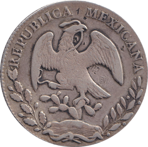 1863 SILVER 8 REALES MEXICO