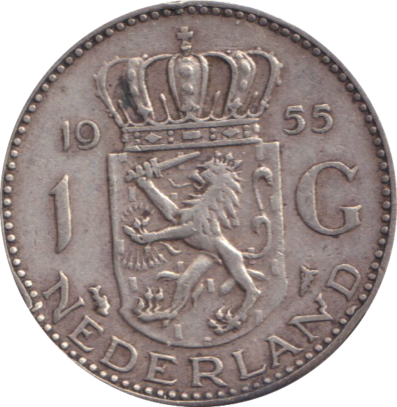 1955 1 GULDEN NETHERLANDS