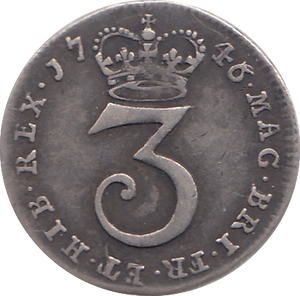 1746 MAUNDY THREEPENCE ( VF )