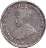 1936 SILVER FOUR PENCE INDIA