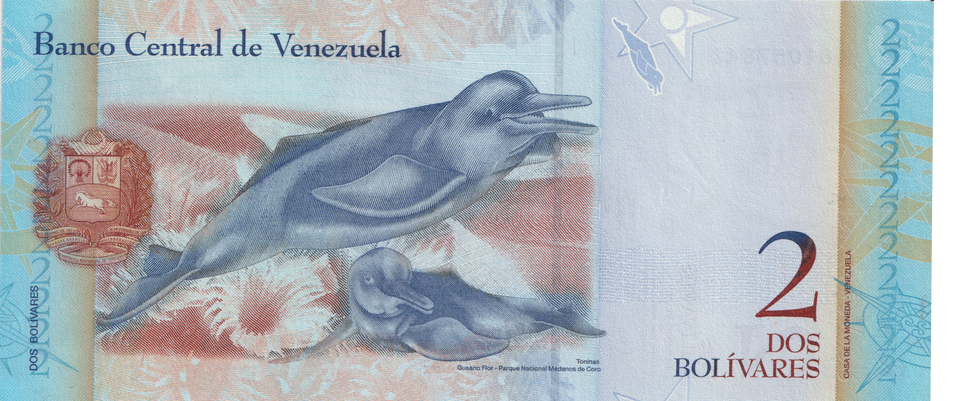 2012 VENEZUELA 2 BOLIVARES BANKNOTE REF-1847