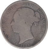 1884 HALFCROWN ( FINE )