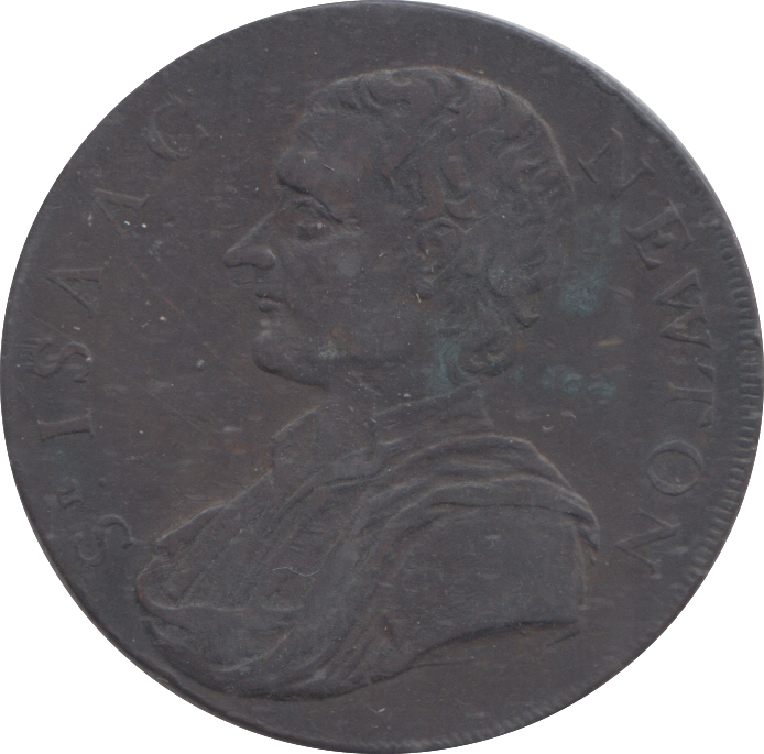 1793 ISAAC NEWTON HALFPENNY TOKEN