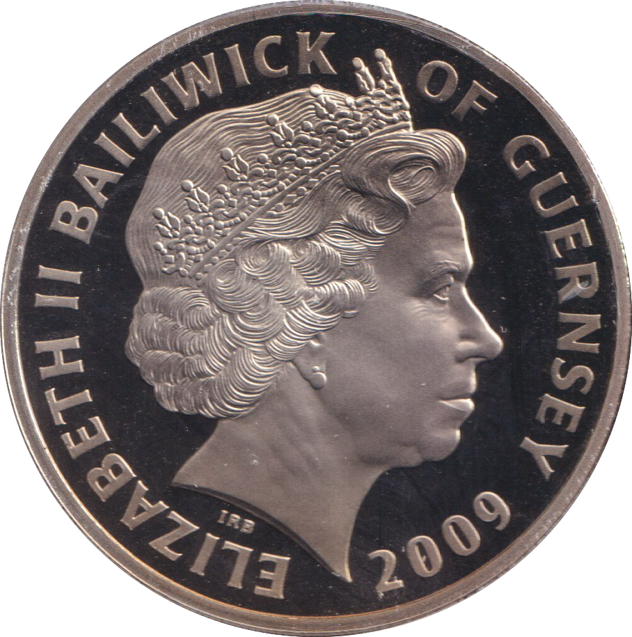2009 THE GOLDEN HIND FIVE POUND BAILIWICK OF GUERNSEY