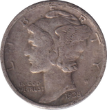1928 SILVER USA ONE DIME