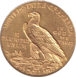 1909 GOLD 2 1/2 DOLLARS USA