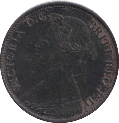 1865 FARTHING ( EF )