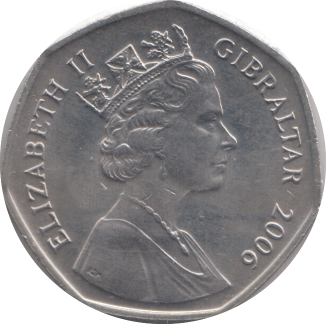 2006 FIFTY PENCE CAPTURE OF GIBRALTAR 1704
