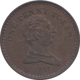 1811 BRISTOL PENNY TOKEN