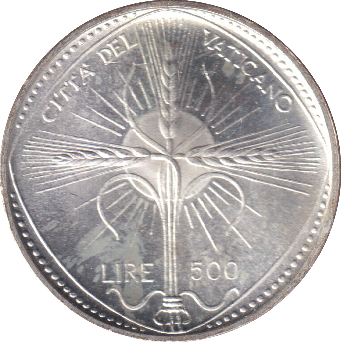 1968 SILVER 500 LIRE VATICAN