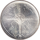 1968 SILVER 500 LIRE VATICAN
