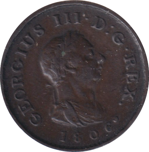 1806 FARTHING ( EF )