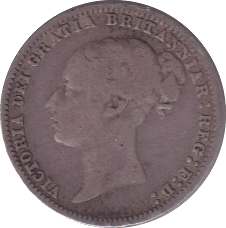 1878 SIXPENCE ( GF )