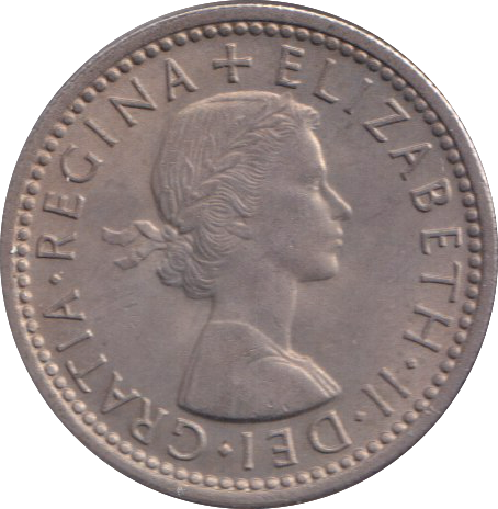1963 SIXPENCE ( UNC )