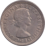 1963 SIXPENCE ( UNC )