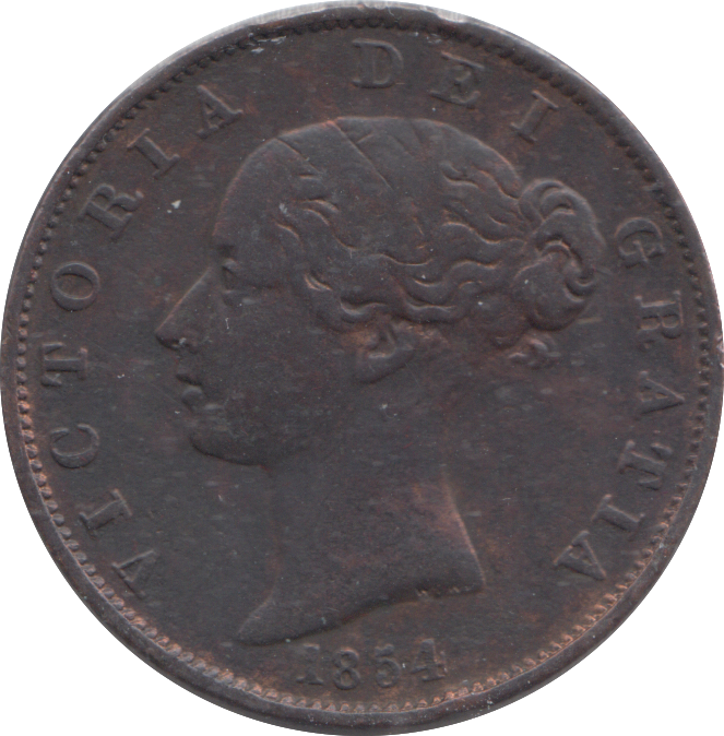 1854 HALFPENNY ( GF )
