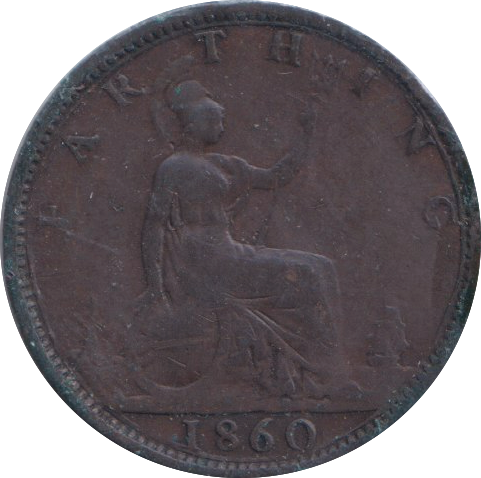 1860 FARTHING ( NF )