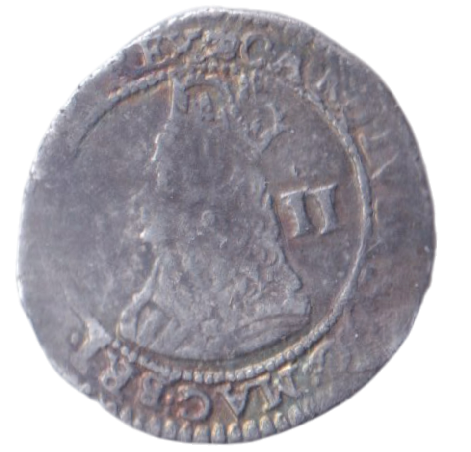 1666 SILVER TWOPENCE CHARLES II