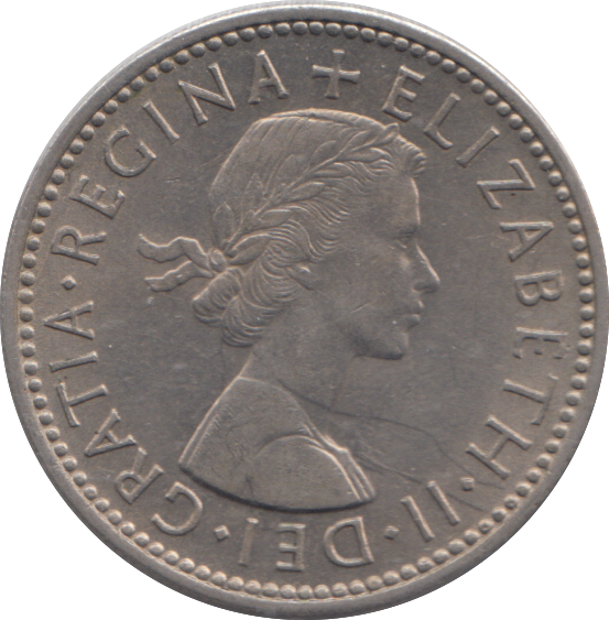 1955 SHILLING ( AUNC )
