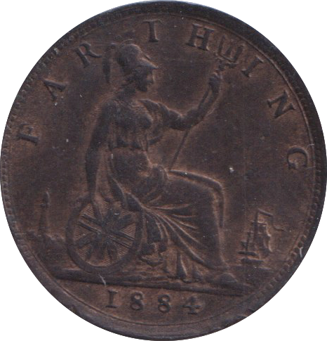 1884 FARTHING ( GVF )