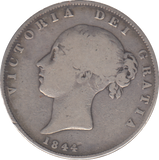 1844 HALFCROWN ( GF )
