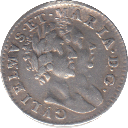 1689 MAUNDY FOURPENCE ( VF )