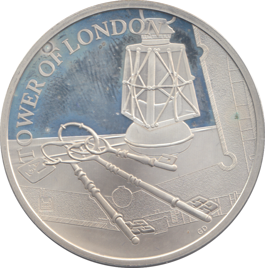 2019 SILVER PROOF FIVE POUNDS TOWER OF LONDON