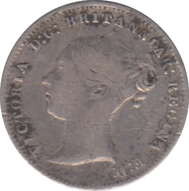 1866 THREEPENCE ( GF )