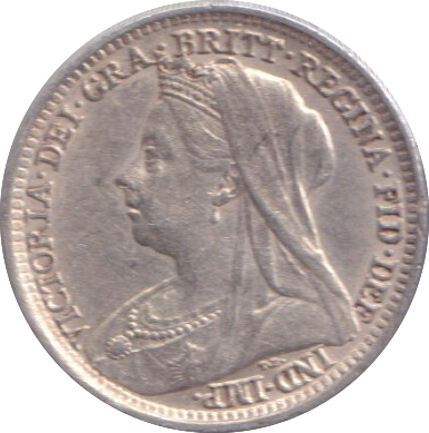 1898 THREEPENCE ( VF )