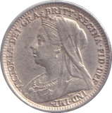 1898 THREEPENCE ( VF )