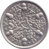 1928 SIXPENCE ( EF )