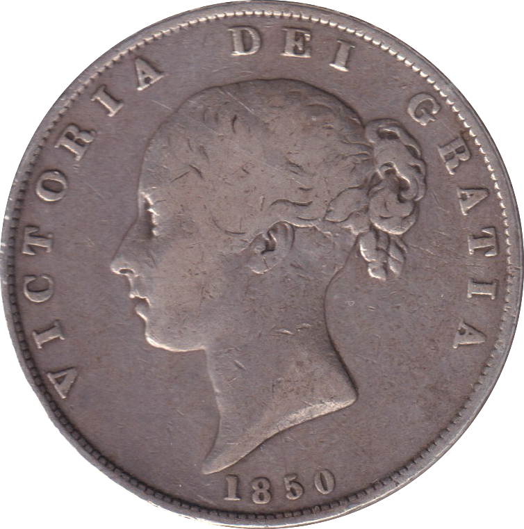 1850 HALFCROWN ( GF )