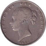 1850 HALFCROWN ( GF )