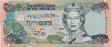 2001 FIFTY CENTS BAHAMAS BANKNOTE REF-1757