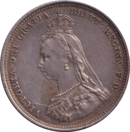 1887 SHILLING ( EF )