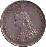 1887 SHILLING ( EF )