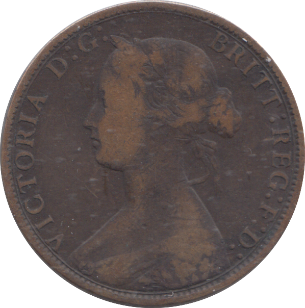 1866 HALFPENNY ( FINE )
