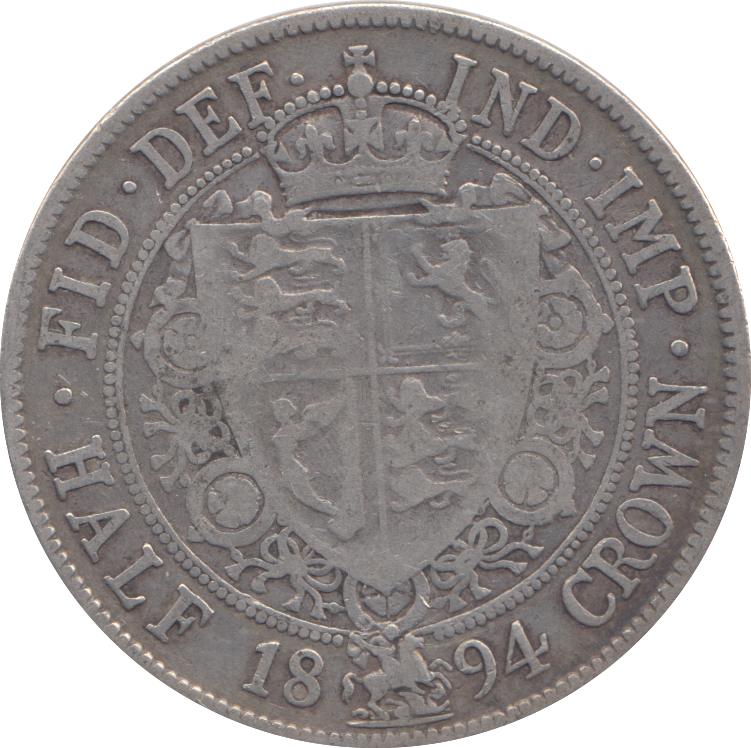 1894  HALFCROWN ( FINE )