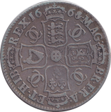 1668 8 OVER 4 HALFCROWN ( GF )