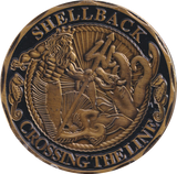 2002 SHELLBACK CROSSING THE LINE US NAVY CHALLENGE COIN