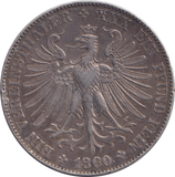 1860 SILVER 1 THALER GERMANY