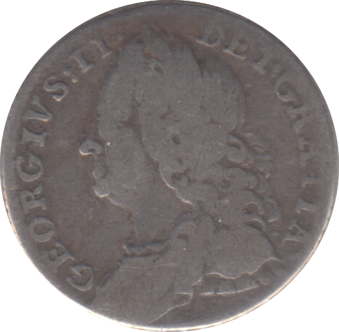 1757 SIXPENCE ( FINE )