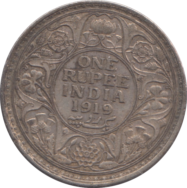 1919 SILVER INDIA RUPEE
