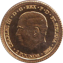 2025 GOLD PROOF TWO POUND ST HELENA