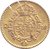 1786 GOLD HALF ESCUDO SPAIN