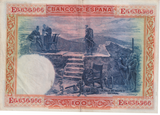 1925 100 PESTAS SPAIN BANKNOTE REF-1860