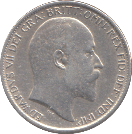 1903 EDWARD VII SIXPENCE ( GVF )