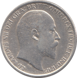 1903 EDWARD VII SIXPENCE ( GVF )