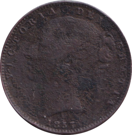 1857 FARTHING ( FINE )