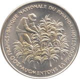 1972 SILVER 200 FRANCS RWANDA